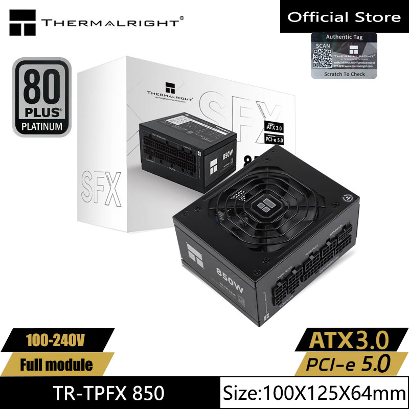 Sfx Power Supply 850W Gold - Thermalright TR-TPFX850 Computergehäuse-Netzteil, SFX Platin-Medaille-Vollmodul, unterstützt