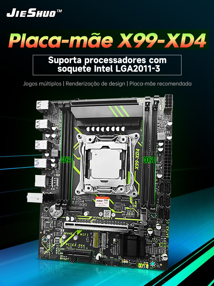 Gamer-Upgrade-Kit JIESHUO X99  – X99 Dual Cpu Motherboard Combo Bewertung und Preis
