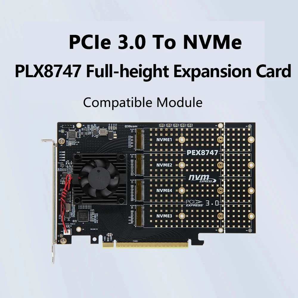PLX8747 Quad M.2 NVMe PCIe 3.0 – Quad M.2 Nvme Pcie Bifurcation Card Bewertung und Preis