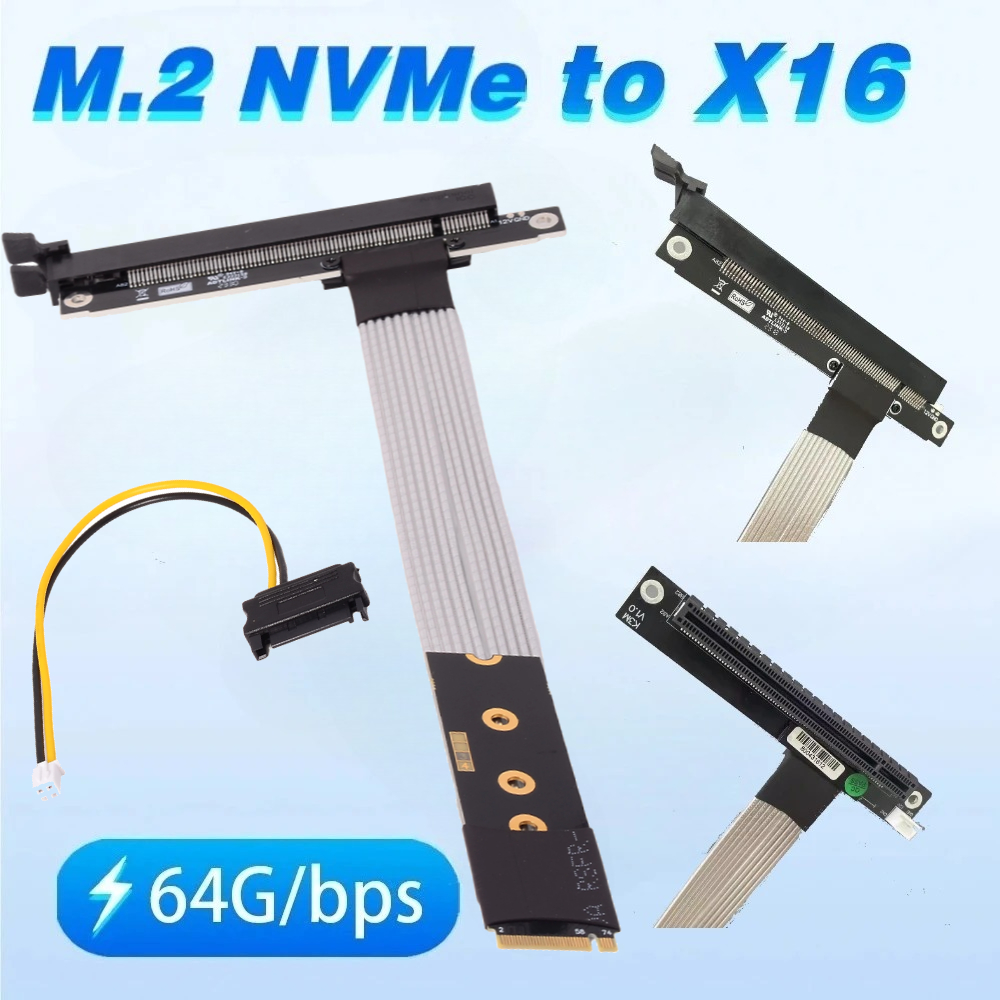 ADT M.2 NGFF NVMe Key M zu PCI – Pcie 4.0 X16 Riser Cable 90 Degree Bewertung und Preis