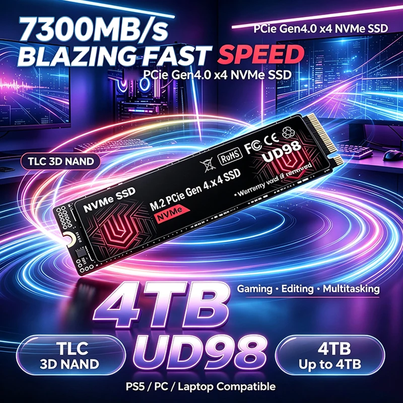 2026 Neue Original UD98 M.2 NV – M.2 Nvme 4Tb Pcie 4.0 Ssd Bewertung und Preis