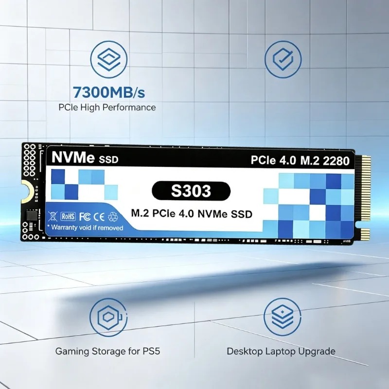 S303 M.2 NVMe Interne SSD 500G – M.2 Nvme 4Tb Pcie 4.0 Ssd Bewertung und Preis